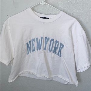 brandy melville new york cropped top